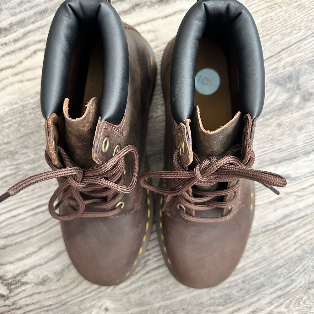 NWOT Doc Dr Martens Crazy Horse 939 Ben Boot Size 6M/7W Brown Durable Boot - Picture 9 of 10